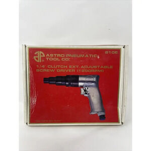 Astro Pneumatic 810E 1/4-Inch Pistol Grip Adjustable Screwdriver 1800 RPM